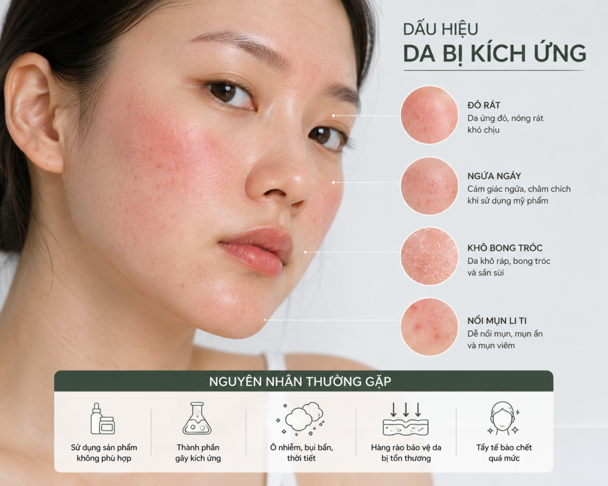 Rủi Ro Kích Ứng Da Từ Chất Bảo Quản: Điều Cần Biết Khi Chọn Nguyên Liệu Gia Công 1 Là da bị kích ứng