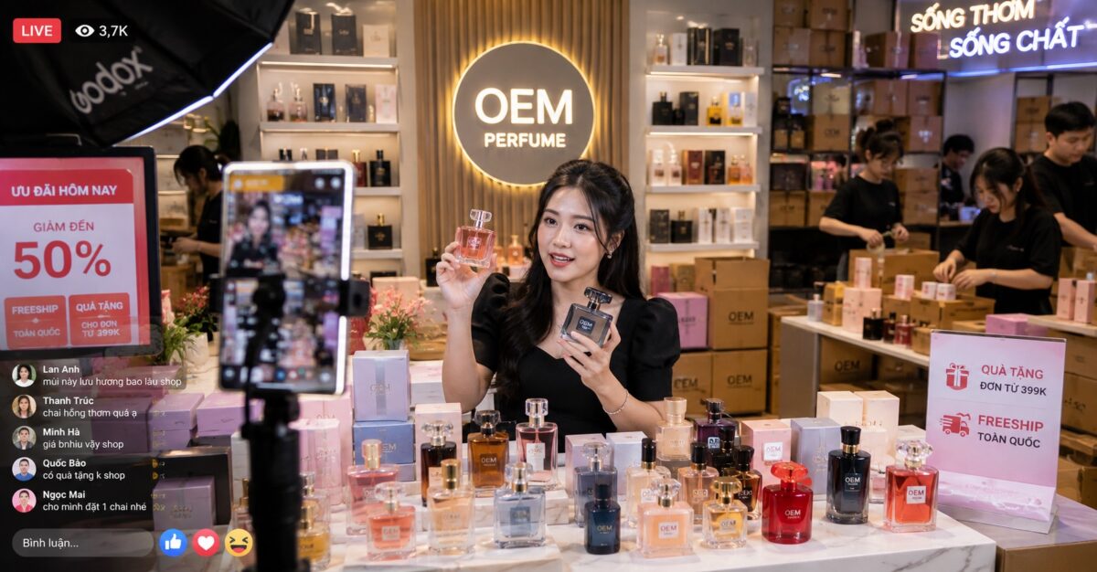 Bán nước hoa trên sàn thương mại điện tử