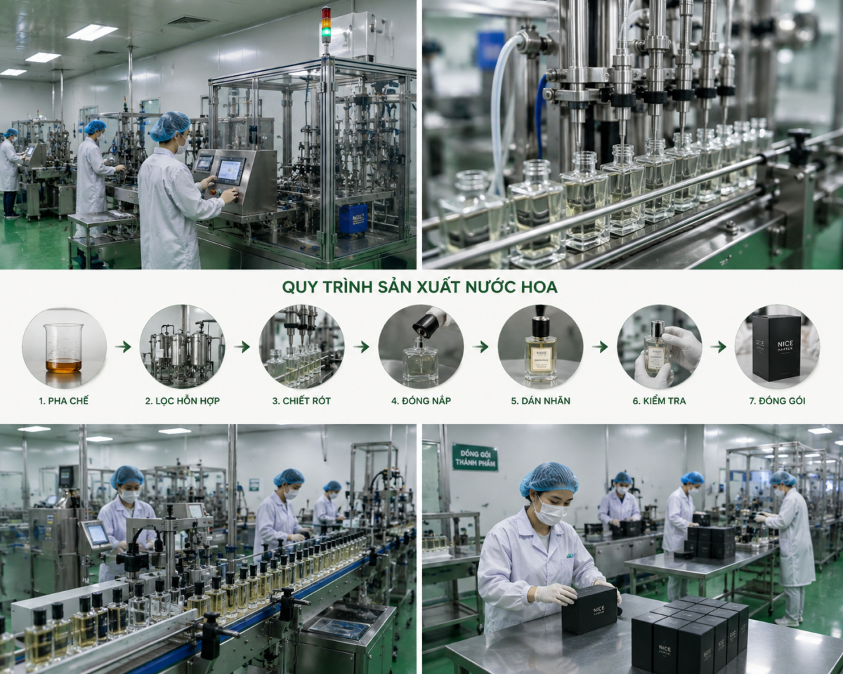 Case Study: Hành Trình Ra Mắt Dòng Nước Hoa Niche Từ Ý Tưởng Đến 2.000 Chai 1 sản xuất nước hoa NIche