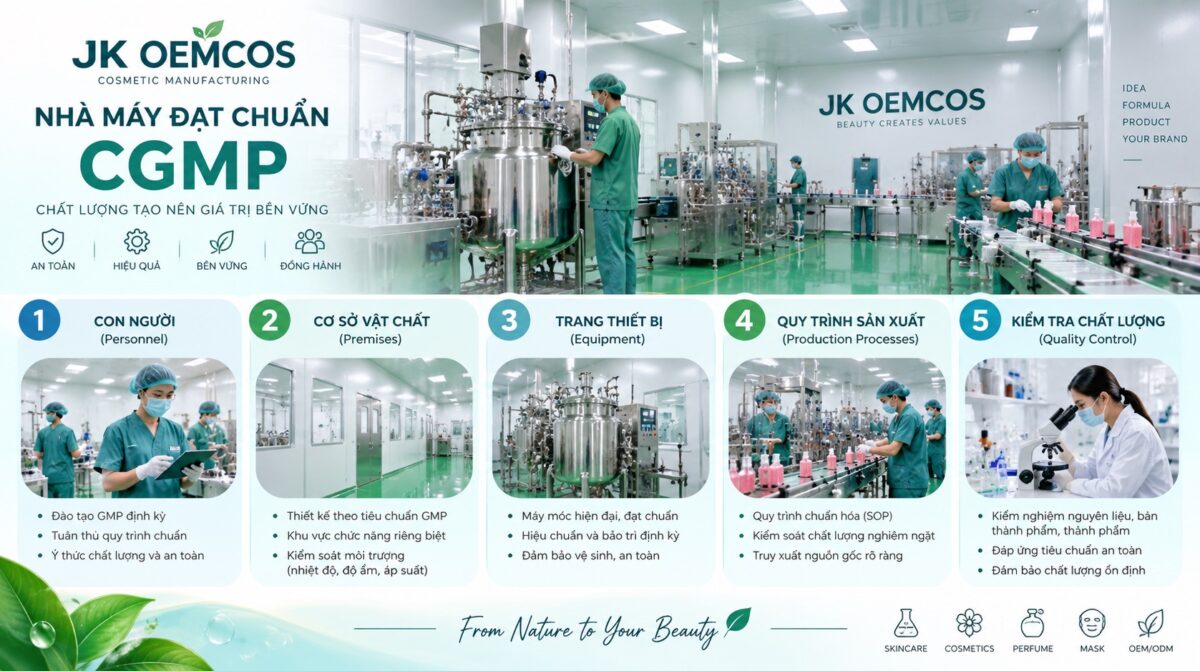 cGMP Và ISO 22716 Là Gì? Tiêu Chuẩn Nhà Máy Mỹ Phẩm Người Gia Công Cần Biết 16 cGMP hinh anh OEMCOS
